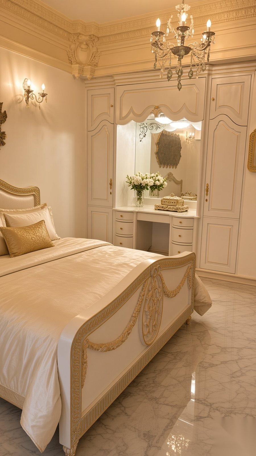 The Garden Suite with arched balcony doors