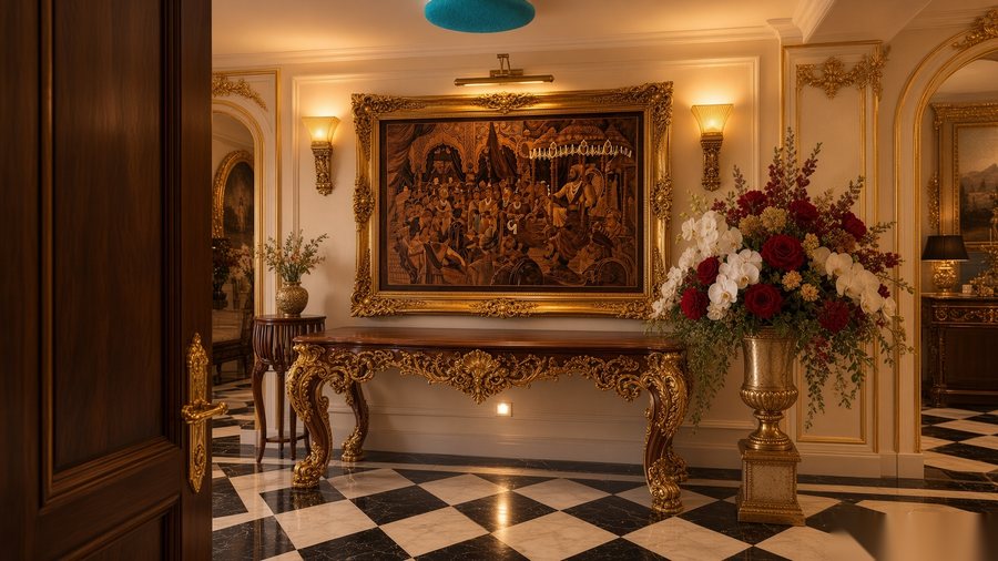 The Courtyard room off the marble hall